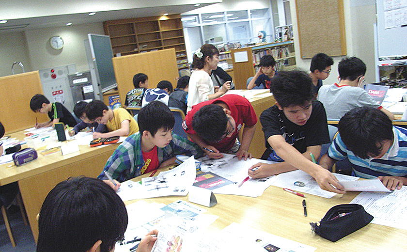 中１図書館資料を用いた児童労働についてのグループ学習